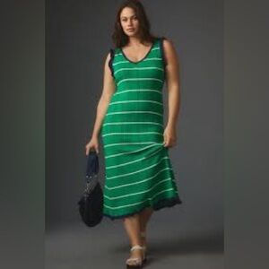 NWT Anthropologie Daily Practice Striped Sweater Midi Dress